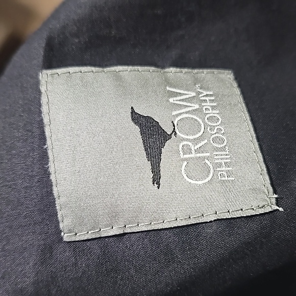 Crow Philosophy‎ Italy Heather Gray Casual Pants Size Large NWT - Picture 9 of 11